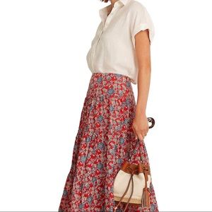 Ralph Lauren Floral Tiered Peasant Skirt